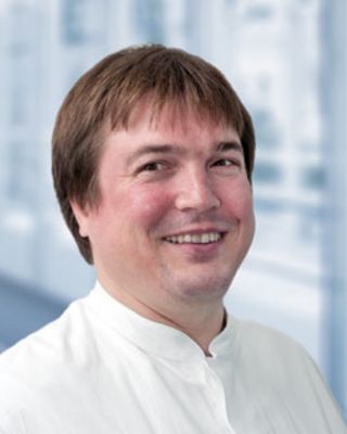 Dr. med. Michael Schweizer, Oberarzt der Klinik für Anästesiologie, operative Intensivmedizin und Schmerzmedizin am Marienhospital Stuttgart