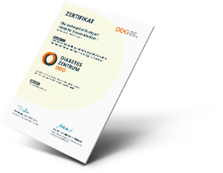 Urkunde (DDG) Zertifiziertes Diabeteszentrum