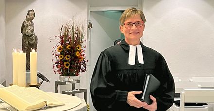 Feierliche Einführung (Investitur) der Seelsorgerin Pfarrerin Gisela Fleisch-Erhardt im Marienhospital Stuttgart