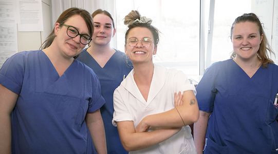 Engagiert in ihrem Beruf: die Pflegekräfte am Marienhospital Stuttgart