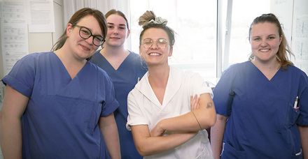 Engagiert in ihrem Beruf: die Pflegekräfte am Marienhospital Stuttgart Engagiert in ihrem Beruf: die Pflegekräfte am Marienhospital Stuttgart