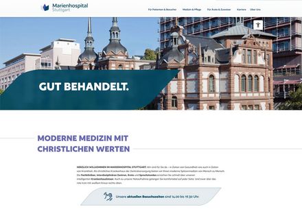 &bdquo;Gut behandelt&ldquo; &ndash; das Marienhospital Stuttgart mit neuem Slogan und neuem Erscheinungsbild