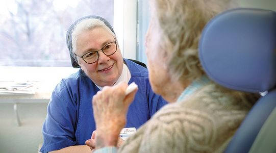 Gespr&auml;ch, Seelsorge und direkte Begegnung bleiben Schwester Patricia Baumann in jedem ihrer &Auml;mter wichtig