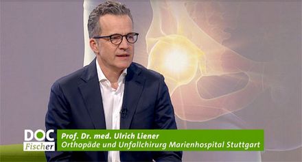 Video der SWR-Sendung Doc Fischer zum Thema „Oberschenkelhalsfraktur“ mit Professor Dr. Ulrich Liener