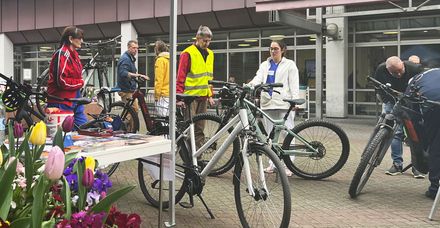 Für radfahrende Mitarbeitende gibt es Angebote wie den Rad-Check durch den ADFC