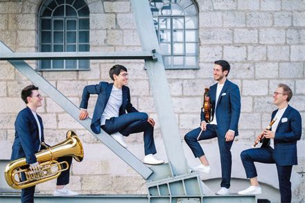 Auftritt der &bdquo;Hanke Brothers&ldquo; beim Adventsmatinee 2019 im Marienhospital Stuttgart (Bild: Theresa Pewal)