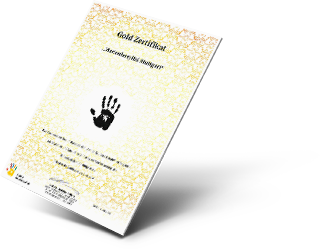Gold Zertifikat&bdquo;Aktion Saubere H&auml;nde&ldquo; f&uuml;rdas Marienhospital Stuttgart