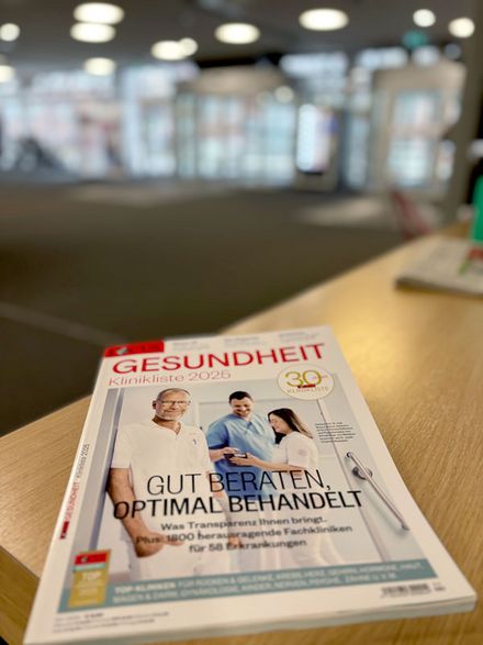 Focus Gesundheit: Klinikliste 2025 mit Deutschlands Top-Kliniken