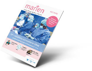 Die neue Ausgabe der Patientenzeitschrift &bdquo;marien&ldquo; (2/2025) kann hier eingesehen oder heruntergeladen werden