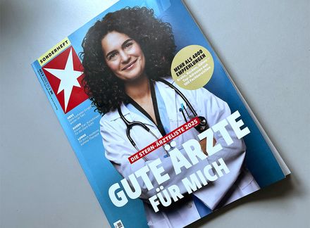 Sonderheft „Gute Ärzte für mich“: Die Stern-Ärzteliste 2025 ist am 15.2.2025 erschienen (Foto: Titelseite Stern-Magazin)