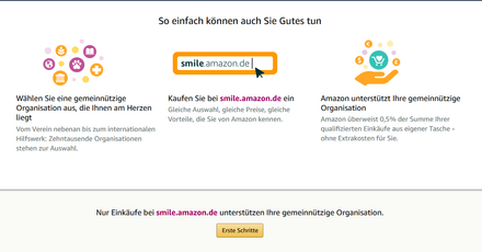 Bei Amazon Smile für Palliativverein Marienhospital Stuttgart spenden ohne Geld auszugeben