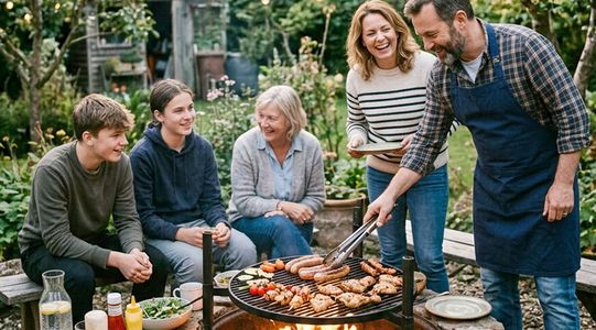 Sicher in die Grillsaison starten &ndash; was bei Verbrennungsgefahr zu tun ist (Bild: KI-generiert)