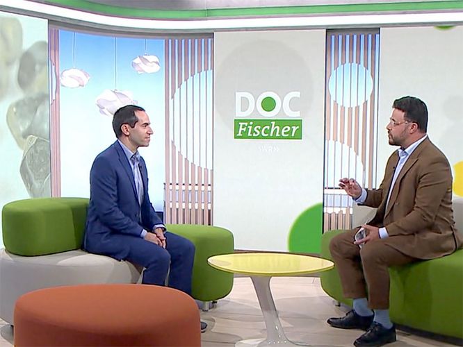 Behandelnder Arzt und Studiogast bei Doc Fischer zum Thema Gallensteine: Gastroenterologie Dr. Stefano Fusco vom Marienhospital Stuttgart