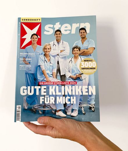stern-Sonderheft 2025/26: Gute Kliniken für mich (Bild: stern-Magazin) stern-Sonderheft 2025/26: Gute Kliniken für mich (Bild: stern-Magazin))