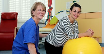 Cornelia Quei&szlig;er, leitende Hebamme im Marienhospital Stuttgart