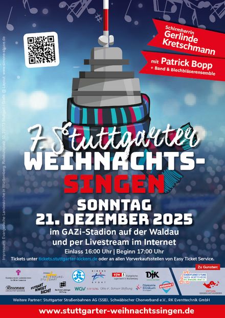 7. Stuttgarter Weihnachtssingen am Sonntag, 21. Dezember 2025 7. Stuttgarter Weihnachtssingen am Sonntag, 21. Dezember 2025