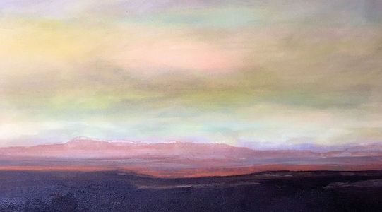 Am fr&uuml;hen Morgen, 2020 (Acryl auf Leinwand, 100 &times; 80 cm)