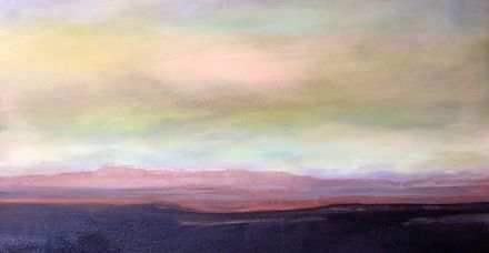 Am fr&uuml;hen Morgen, 2020 (Acryl auf Leinwand, 100 &times; 80 cm)