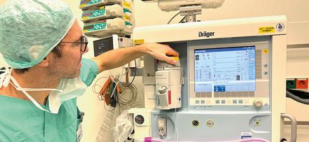 Vorbereitung einer Narkose mit Sevofluran