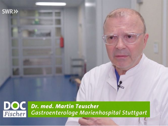 Experte bei „Doc Fischer“: Gastroenterologe Dr. Martin Teuscher Experte bei „Doc Fischer“: Gastroenterologe Dr. Martin Teuscher