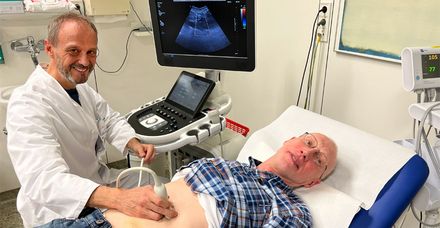 Zu den Nachsorgeuntersuchungen bei Dr. Klaus Klemm kommt Jürgen Scholich im Halbjahresrhythmus