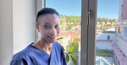 Juselle Palenfo hat schon ihre Ausbildung zur Gesundheits- und Krankenpflegerin am Marienhospital gemacht