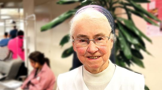 Schwester Maria Andrea Reichle ist seit zwölf Jahren ehrenamtliche Lotsin mit Herz und Humor